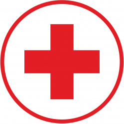 Знак медицинский "Красный крест" (Пленка 400х400мм)