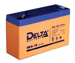Аккумулятор 6В 12 А/ч Delta HR 6-12