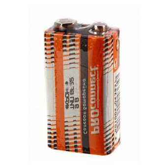 Элемент питания (батарейка солевая) (крона) 6F22 9V Proconnect 30-0030