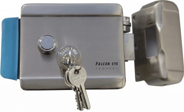 Замок электромеханический Falcon Eye FE-2369 накладной, универсальный, цилиндр+три ключа