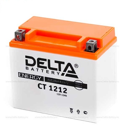 Аккумулятор 12В 12 А/ч Delta CT 1212 Стартерный 