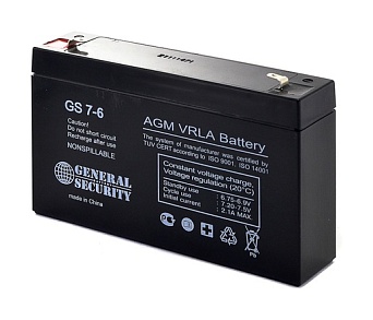Аккумулятор 6В 7,2А/ч GS General Security