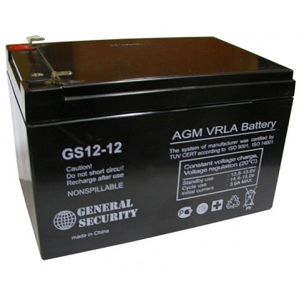 Аккумулятор 12В 12 А/ч GS General Security