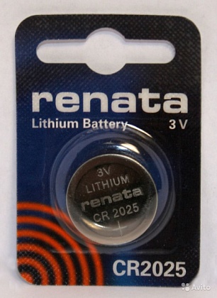 Элемент питания (батарейка литиевая) CR2025 Renata