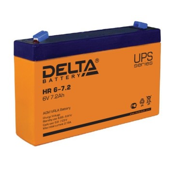 Аккумулятор 6В 7,2 А/ч Delta HR 6-7.2