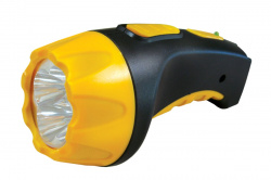 Фонарь Ultraflash LED3804 (аккум 220В, черн /желт, 4 LED, SLA, пластик, коробка) 9215