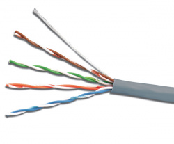 Кабель UTP 4PR 24AWG CAT5e 305м  OptimLAN. Неэкранированный внутренний.