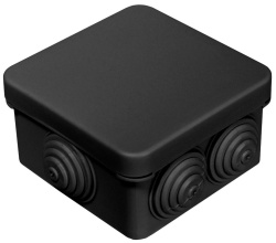 Коробка распределительная для о/п безгалогенная (HF) 70х70х40мм (черная) 60-0200-9005 Промрукав