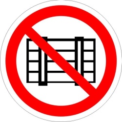 P12 Запрещается загромождать проходы и (или) складировать (Пленка 200 Х 200)	