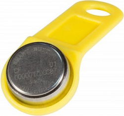 Ключ Touch Memory DS-1990A желтый