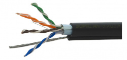 Кабель FTP Cat.5e 4x2xAWG24 с Троссом, медный уличный, 305м 