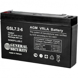 Аккумулятор 6В 7,2 А/ч GSL General Security