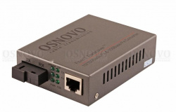 OSNOVO OMC-100-11S5b Оптический Fast Ethernet медиаконвертер для передачи Ethernet по одному волокну