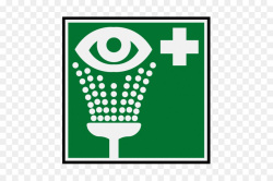 Знак EC04 "Пункт обработки глаз" (Пластик 150х150)