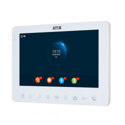 Atix AT-I-M711F/T White Видеодомофон 7", 2MP , TFT , 32GB (бывш. AD-780FHD White)