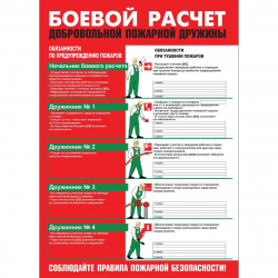 Плакат "Боевой расчет ДПД"