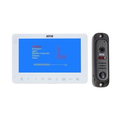ATIX AT-I-K710C/T White Комплект (видеодомофон 7" + вызывная панель)  