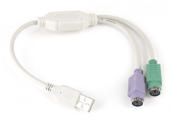 Конвертер 2хPS/2 устройства -> USB порт Gembird UAPS12, 2xPS/2 /AM, блистер