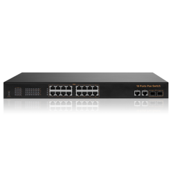 SWP1016S Сетевой коммутатор с поддержкой PoE, 20 портов