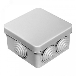 Коробка распределительная для о/у безгалогенная (HF) 70х70х40мм (серая) 40-0200 Промрукав