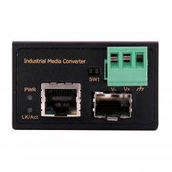SF-100-11X/I Промышленный миниатюрный медиаконвертер Fast Ethernet.
