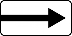 Знак дорожный 8.3.1 "Направление действия"