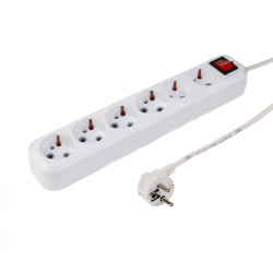 Фильтр сетевой Optima 6 гнезд 3х0,75мм PROCONNECT 11-9521 (3м)