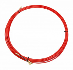 Протяжка кабельная (мини УЗК в бухте) стеклопруток d=3,5мм красная REXANT 47-1015 (15м)