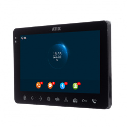 Atix AT-I-M711C/T Black Видеодомофон 7", 1MP , TFT , 32GB (бывш. AD-780M Black)