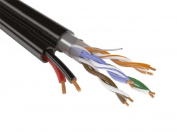 Кабель комбинированный UTP 4PR 24AWG CAT5e  OUTDOOR  200 м