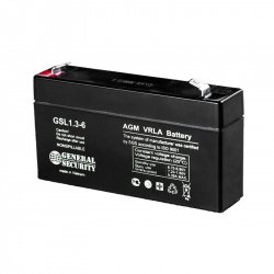 Аккумулятор 6В 1,3 А/ч GSL 1,3-6 General Security