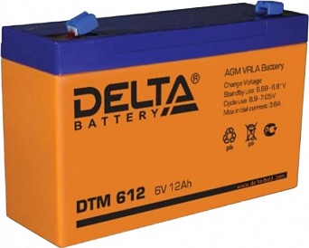 Аккумулятор 6В 12 А/ч Delta DTM 612