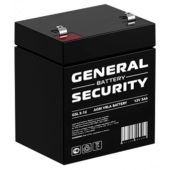 Аккумулятор 12В 5 А/ч GSL 5-12 General Security