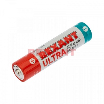 Элемент питания (батарейка ультра алкалиновая) AAA/LR03 1,5V 1300mAh REXANT 30-1010