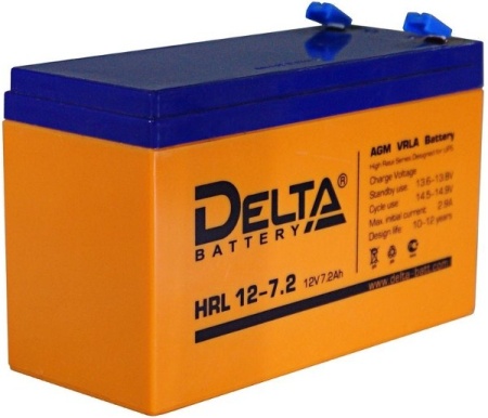 Аккумулятор 12В 7,2 А/ч Delta HR 12-7,2