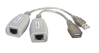 TA-U1/1+RA-U1/1 Удлинитель USB 1.1 интерфейса для клавиатуры и мыши по кабелю витой пары