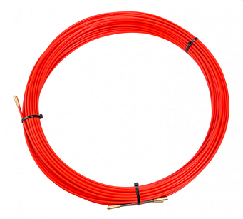 Протяжка кабельная (мини УЗК в бухте) стеклопруток d=3,5мм красная REXANT 47-1030 (30м)