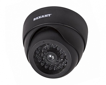 Муляж видеокамеры с вращающимся объективом (купол) черная REXANT 45-0230