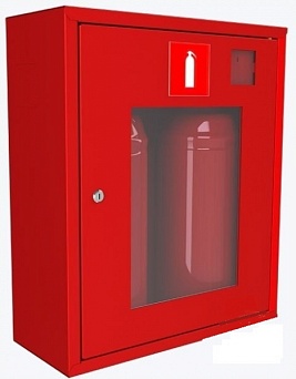 Шкаф для хранения 2-х огнетушителей ШПО-02 (НОК) (600х730х220)