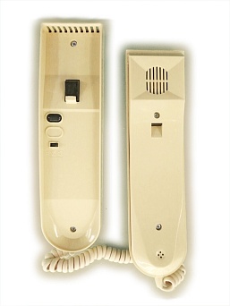 Трубка переговорная Laskomex LM-UKT-2-1019 бархатная бежево-серая