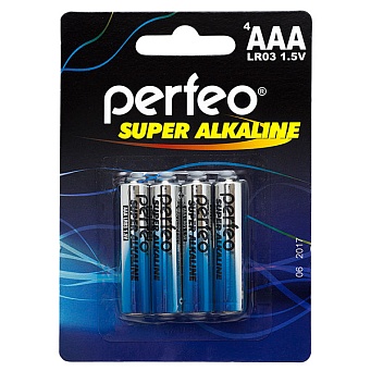 Элемент питания (батарейка алкалиновая) LR03 AAA 1.5V Perfeo Super Alkaline 