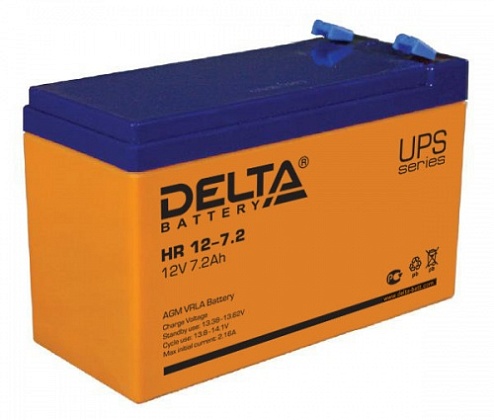 Аккумулятор 12В 7,2 А/ч Delta HR 12-7,2