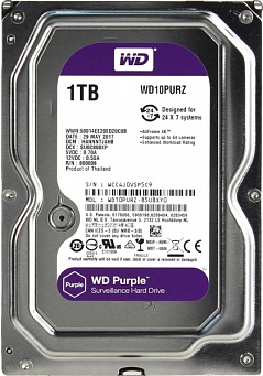 Жесткий диск (HDD) WD10PURZ 1Тб WD Purple (Western Digital)   