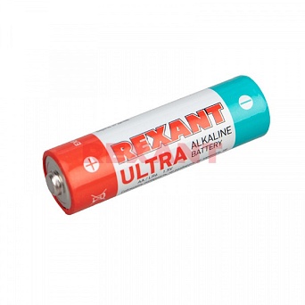 Элемент питания (батарейка ультра алкалиновая) AA/LR6 1,5V REXANT 30-1025