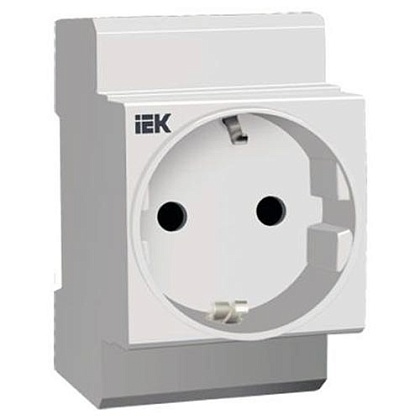 Розетка на DIN-рейку с заземлением контактов РАр 10-3-ОП (MRD10-16) IEK