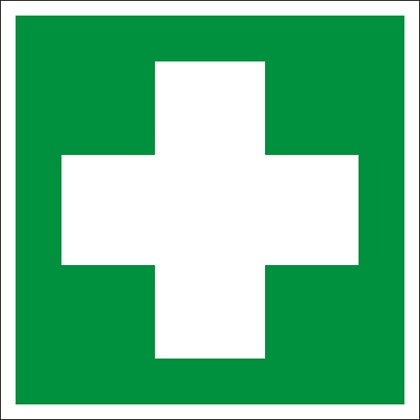 Знак EC01 "Аптечка первой медицинской помощи" (Пленка 200х200)
