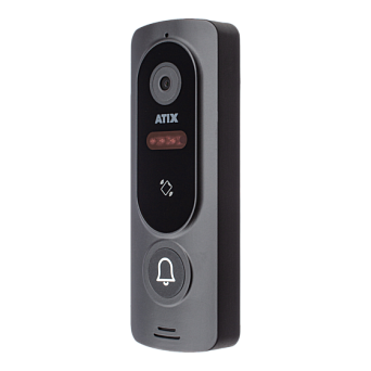 Вызывная видеопанель Atix AT-I-D51C/CR (black) антивандальная накладная на 8 абонентов