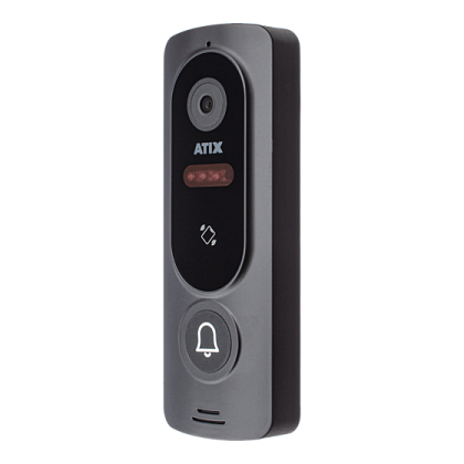 Вызывная видеопанель Atix AT-I-D51C/CR (black) антивандальная накладная на 8 абонентов